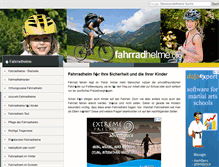 Tablet Screenshot of fahrradhelme.org
